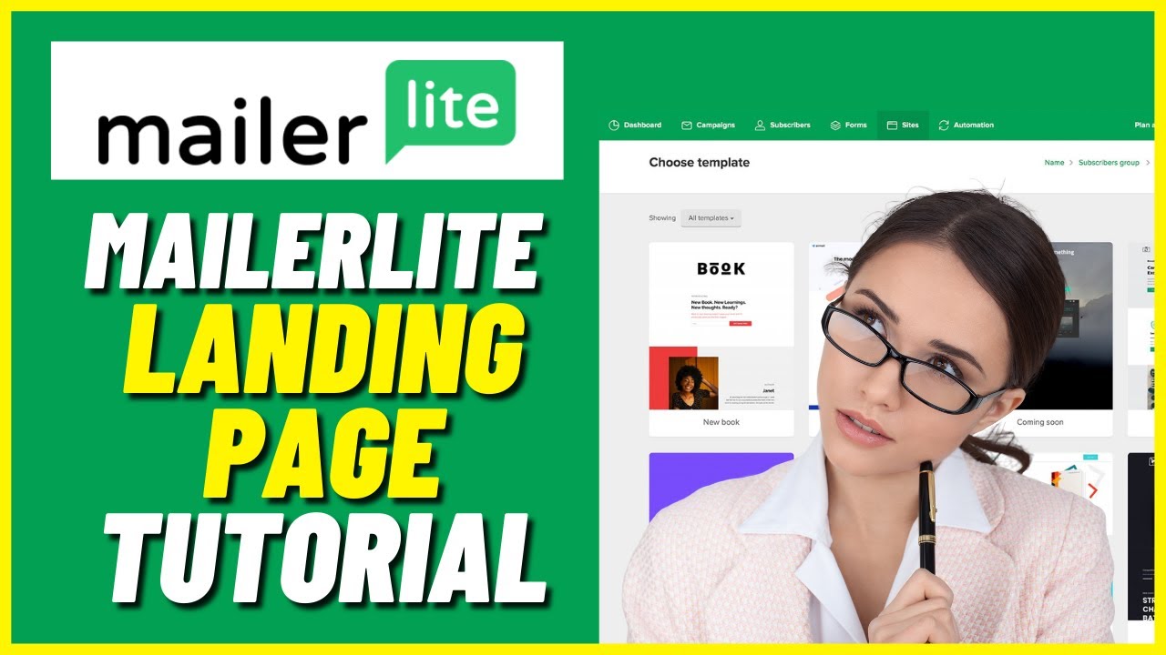 MailerLite Landing Page Tutorial | Free Landing Page Builder
