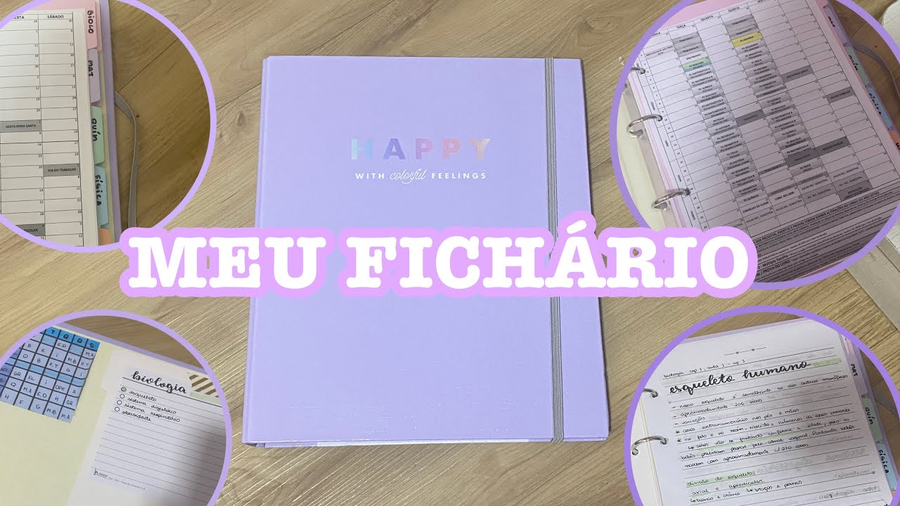 como organizei meu fichário 2021!♥