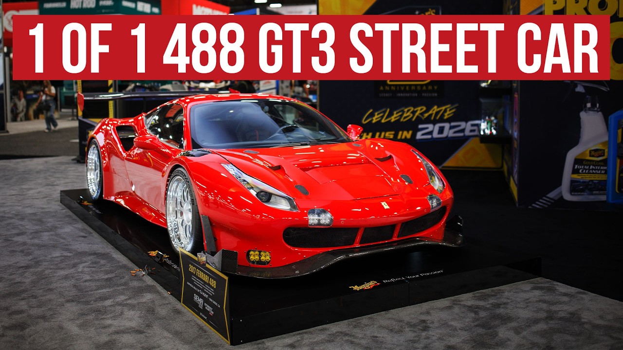 Единственный в мире уличный автомобиль Ferrari 488 в комплектации GT3, построенный Ти Джеем Хантом