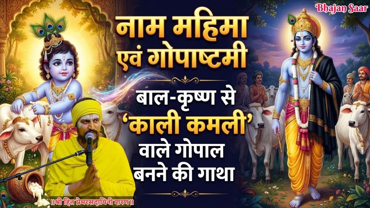 नाम महिमा एवं गोपाष्टमी : बाल-कृष्ण से 'काली कमली' वाले गोपाल बनने की गाथा #premanandjimaharaj