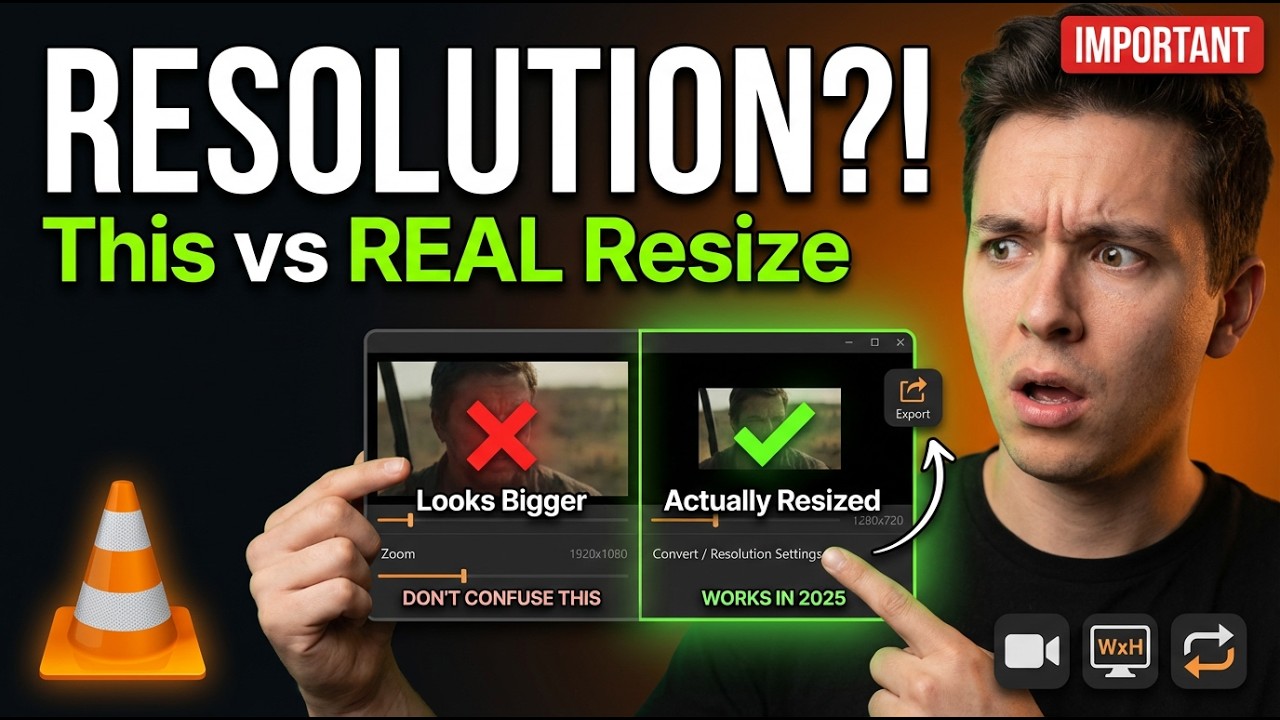 Change Video Resolution in VLC Media Player