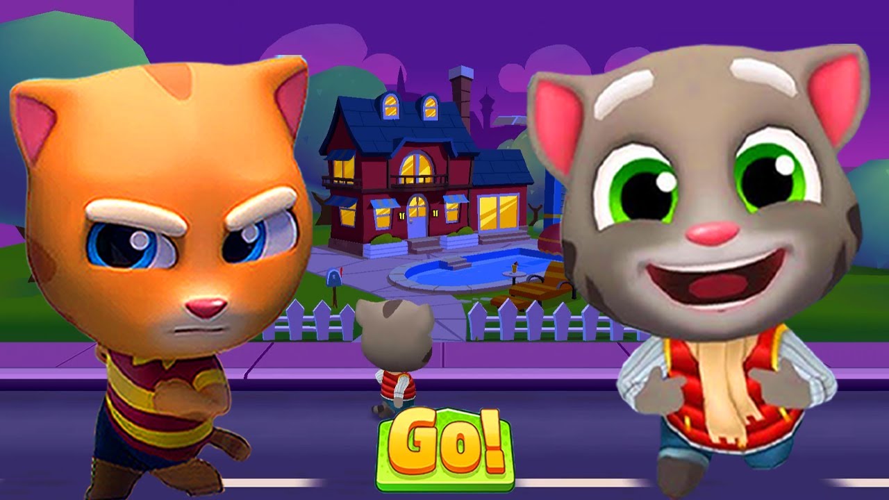 Talking Tom Gold Run 🌆 Special Las Vegas Update ┃ Ginger vs Frozen Ultimate Fun 🎉