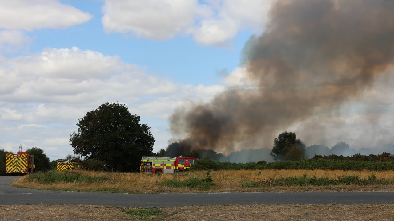 Major Incident declared as huge blaze rips through Dorset heathland