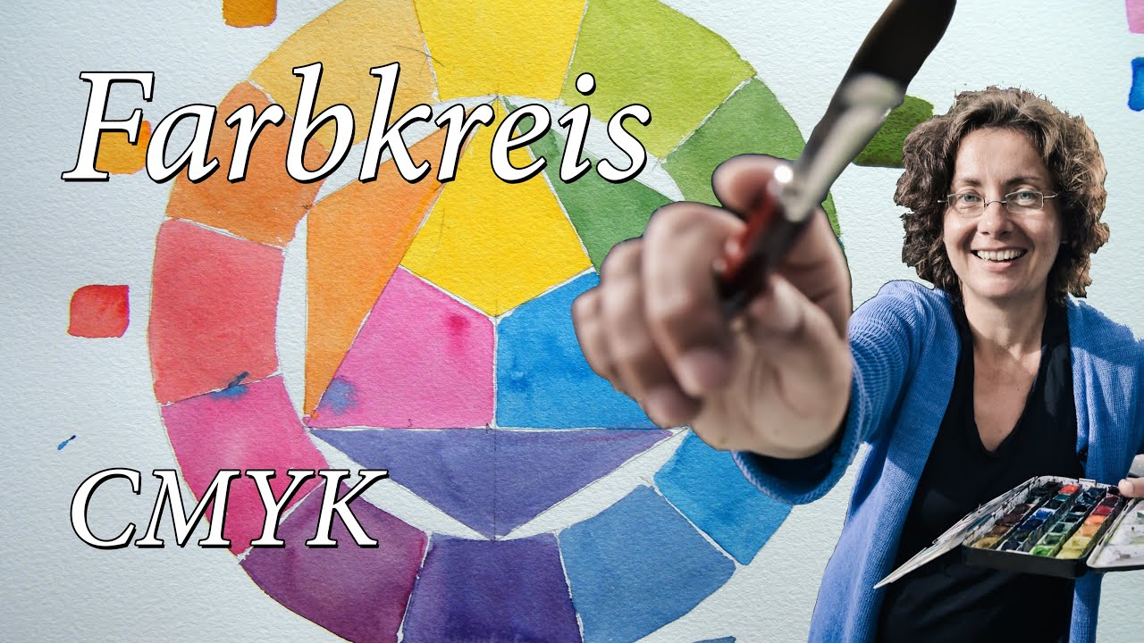 Акварельный цветовой круг