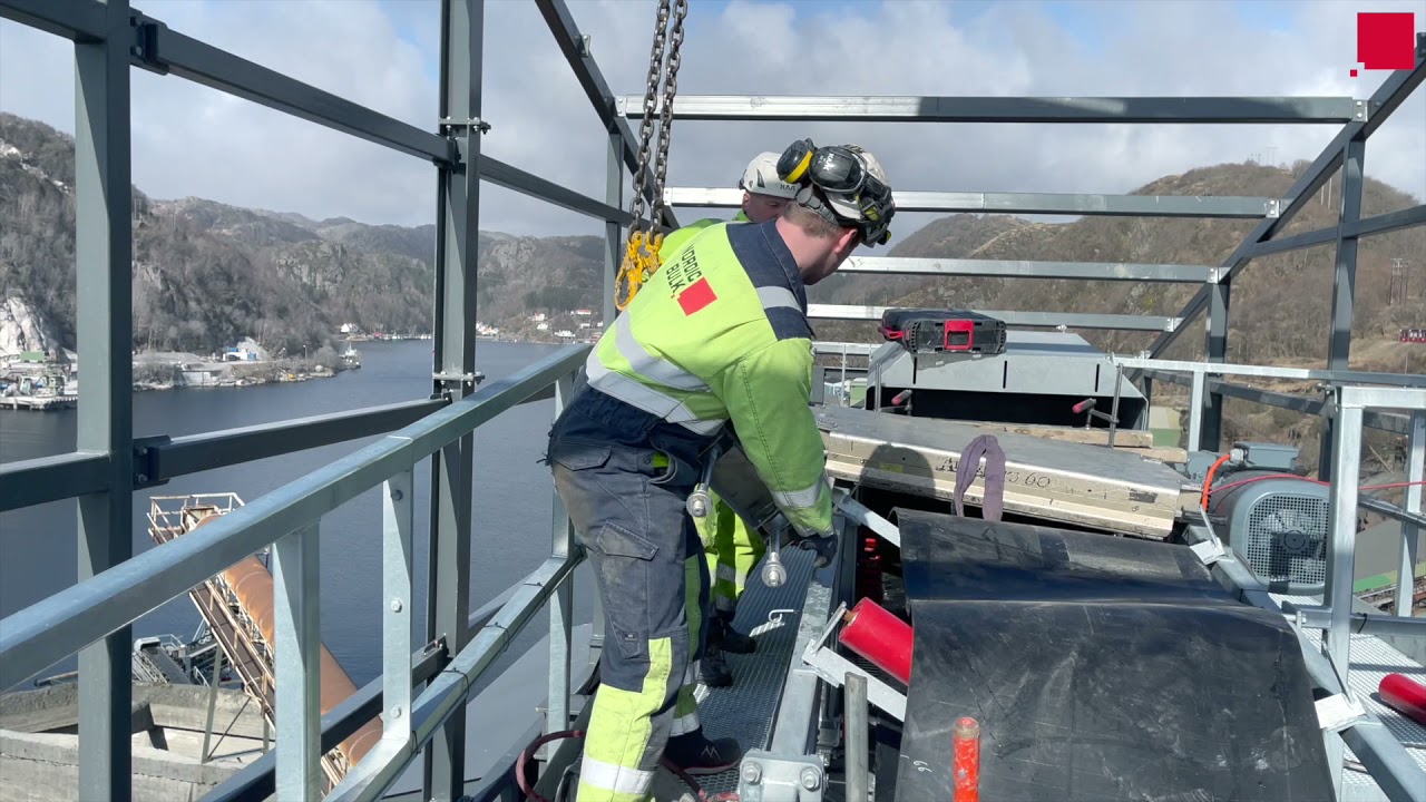 Nordic Bulk - Rekefjord Stone AS montering av nytt anlegg