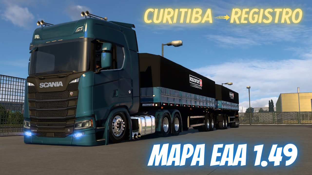 ETS2 1.49 SCANIA 580S V8 ESCAPE DIRETO! CURITIBA-PR x REGISTRO-SP