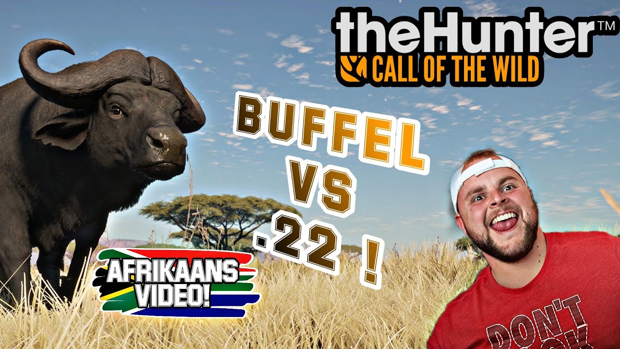 Hunting BUFFALO with .22 RIFLE in Vurhonga! Hunter Call of the Wild (Afrikaans)
