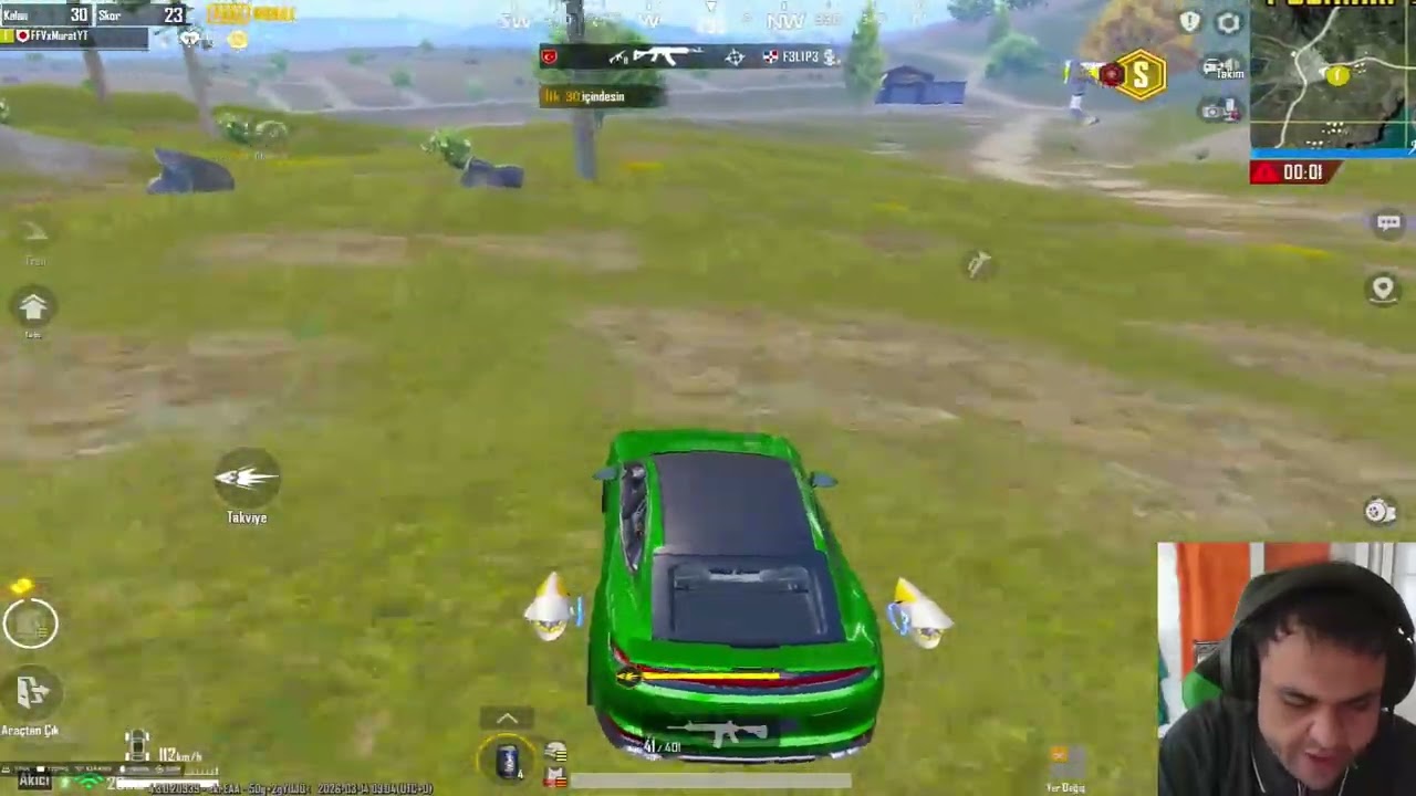 YENİ MOD GELDİİİ ! SAVAŞ BECERİSİ ÖZELLİĞİ FFWxMurat SOLO SQUAD PUBG MOBİLE