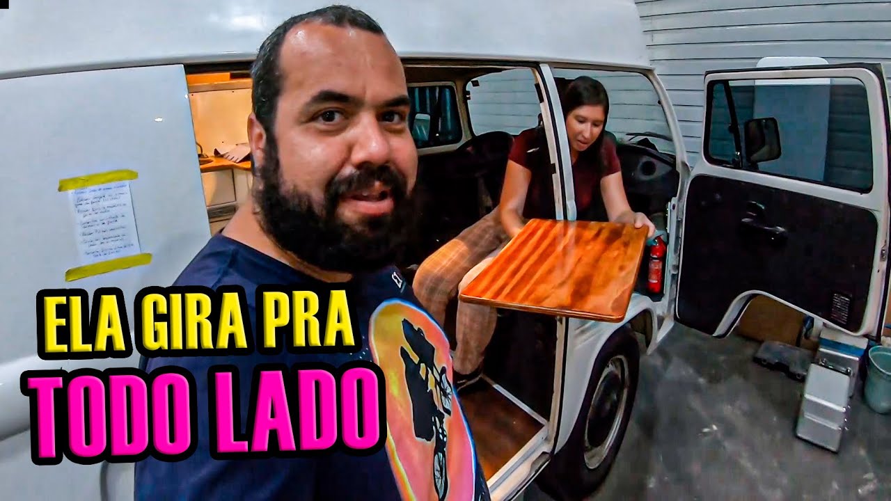Fizemos a MELHOR MESA ARTICULADA e GIRATÓRIA para MOTORHOME do BRASIL