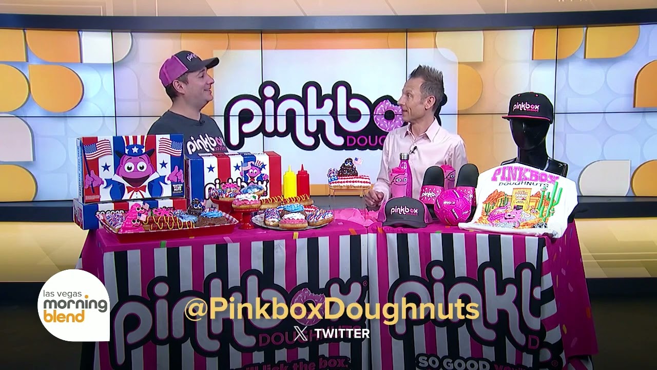 Elliott Bambrough invited us to his TV Show #pinkboxdoughnuts