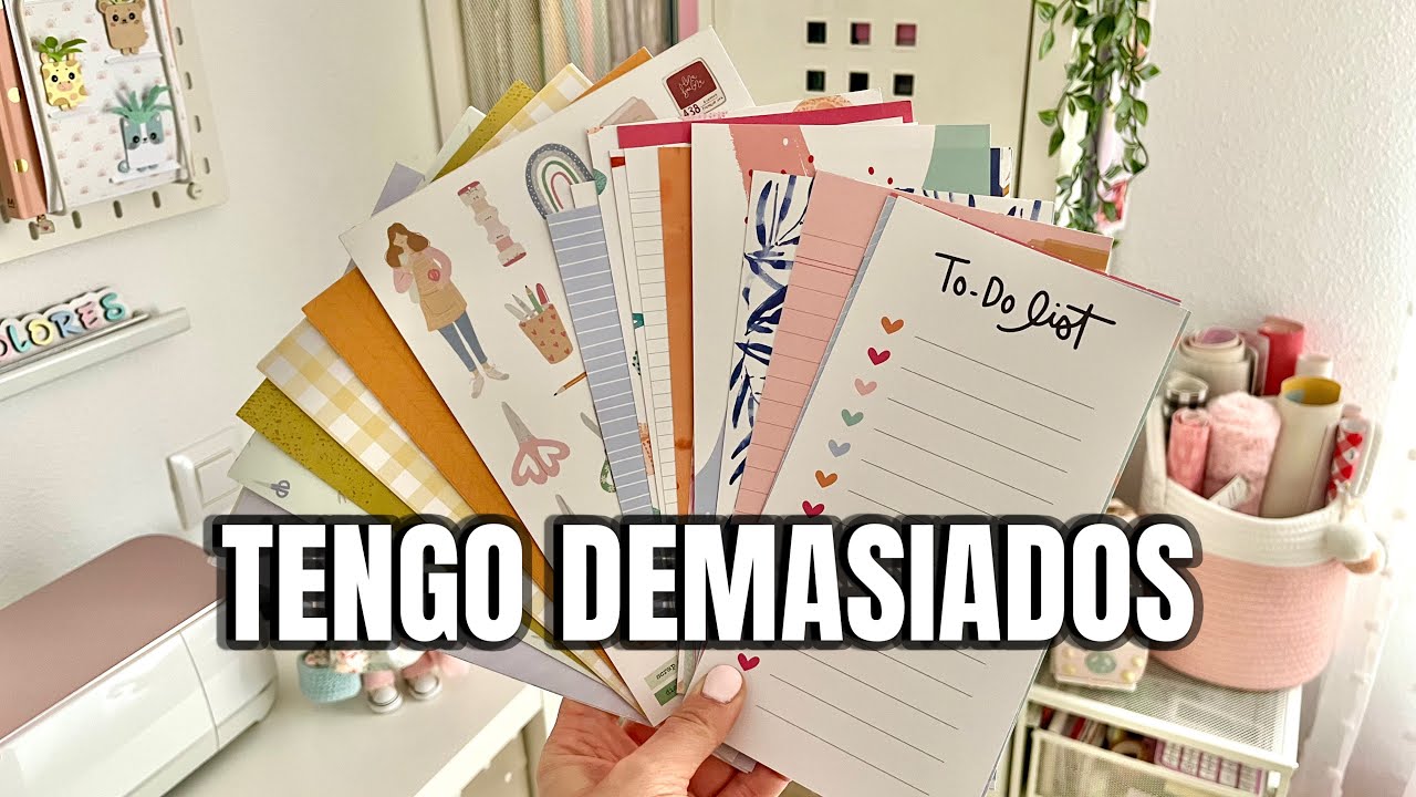Cómo organizo MIS PAPELES de scrapbooking (tengo demasiados 😅)