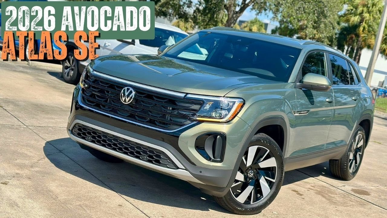 2026 VW Atlas Cross Sport SE w/Technology Gets Avocado Paint And Standard Style