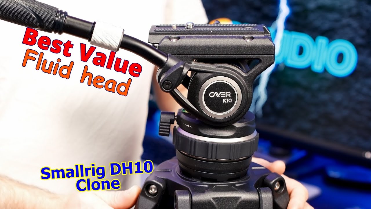Cayer K10 Pro Best Value Heavy Duty Fluid Head, Smallrig DH10 Cloned