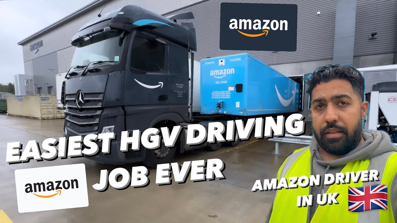 AMAZON DRIVER IN UK FULL NIGHT SHIFT AS HGV CLASS 1 DRIVER WORKING FOR AMAZON #amazonuk #vlog38