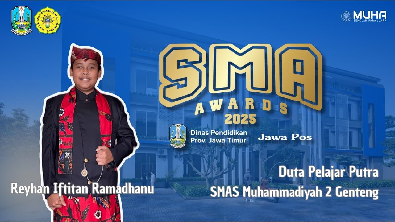 Jawa Pos SMA Awards 2025 – Duta Pelajar Putra – SMAS Muhammadiyah 2 Genteng