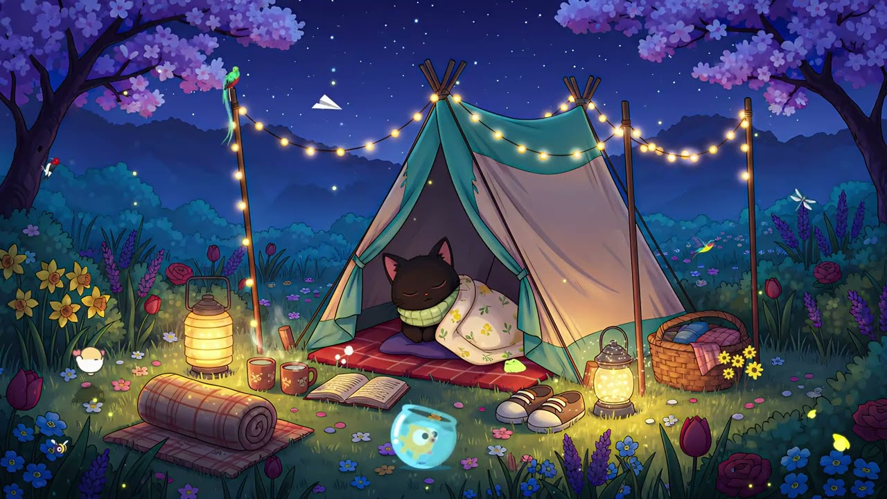 Dreamy Night with My Lofi Cat 🌠 Healing Lofi Music 💫 to Soothe Your Soul & Relax