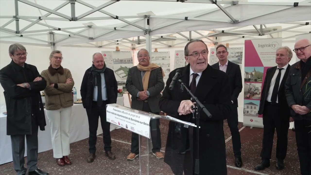 Présentation du projet pour la future maison médicale départementale de Bonnières-sur-Seine.
