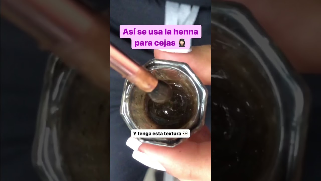 As&iacute; se usa la henna para cejas 👀 #cejasconhenna