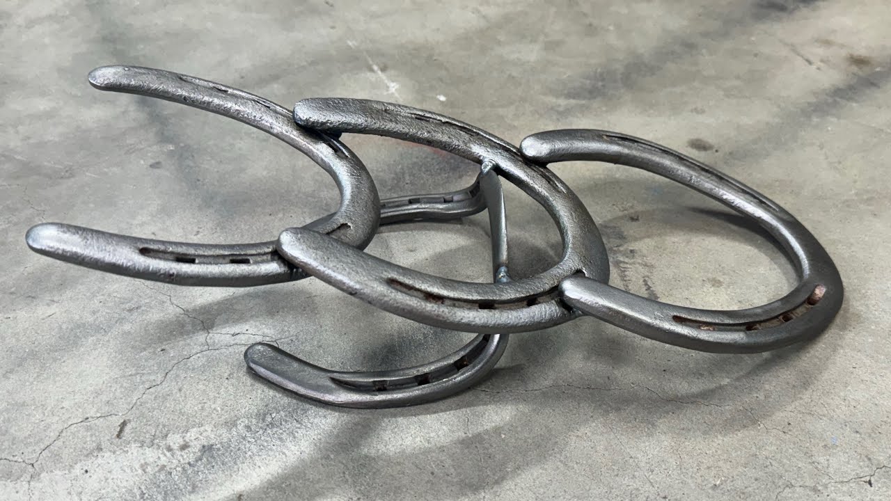 Boot Jack made from used horseshoes
