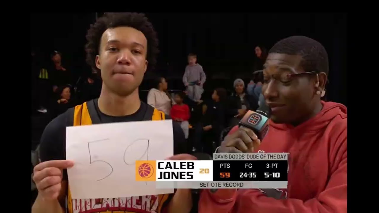 Breaking Down Caleb Jones' Record-Breaking 59 points Game | OTE YNG Dreamerz