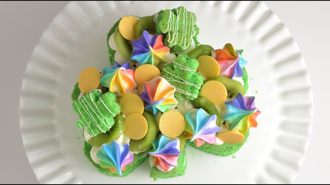 RAINBOW SHAMROCK ST. PATRICK'S DAY LAYER CAKE CAKE by HANIELA'S