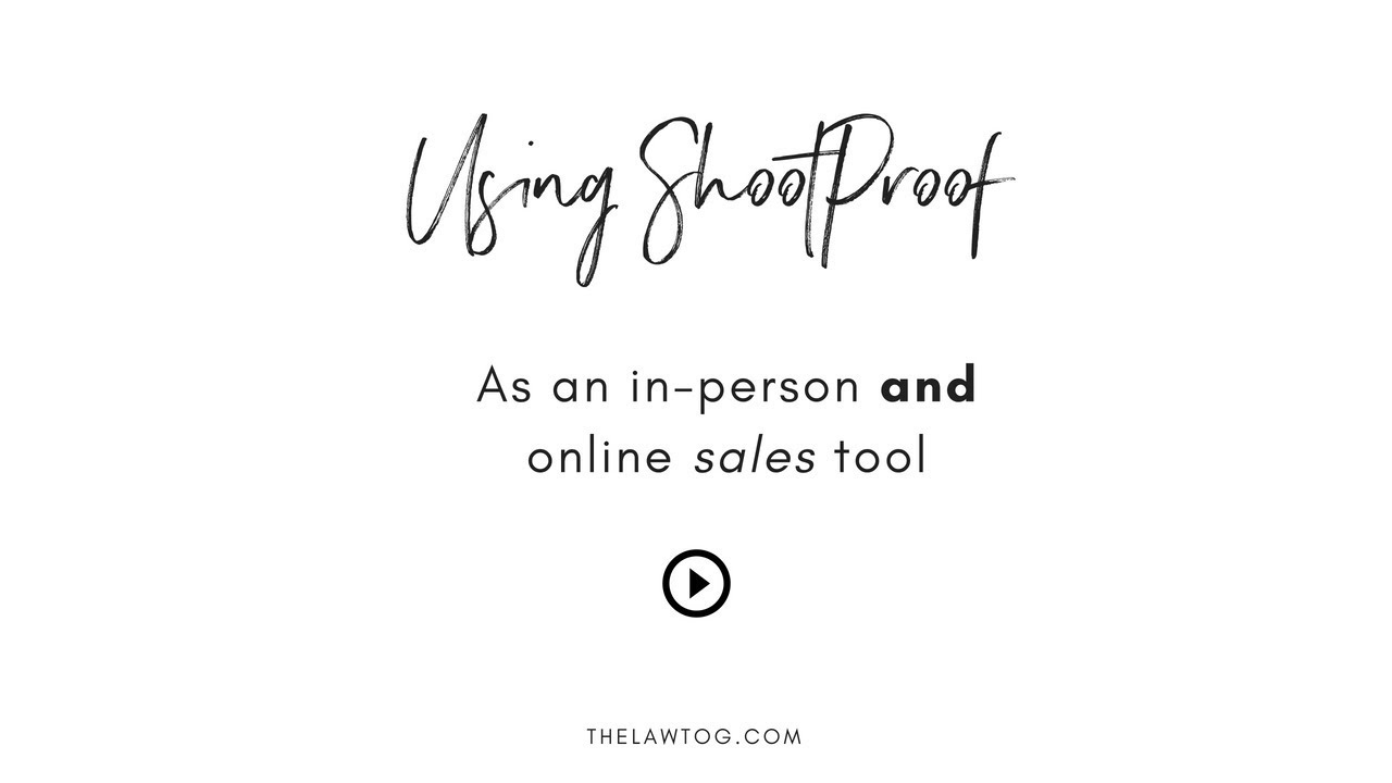 Using Shootproof as an in person or online sales tool!