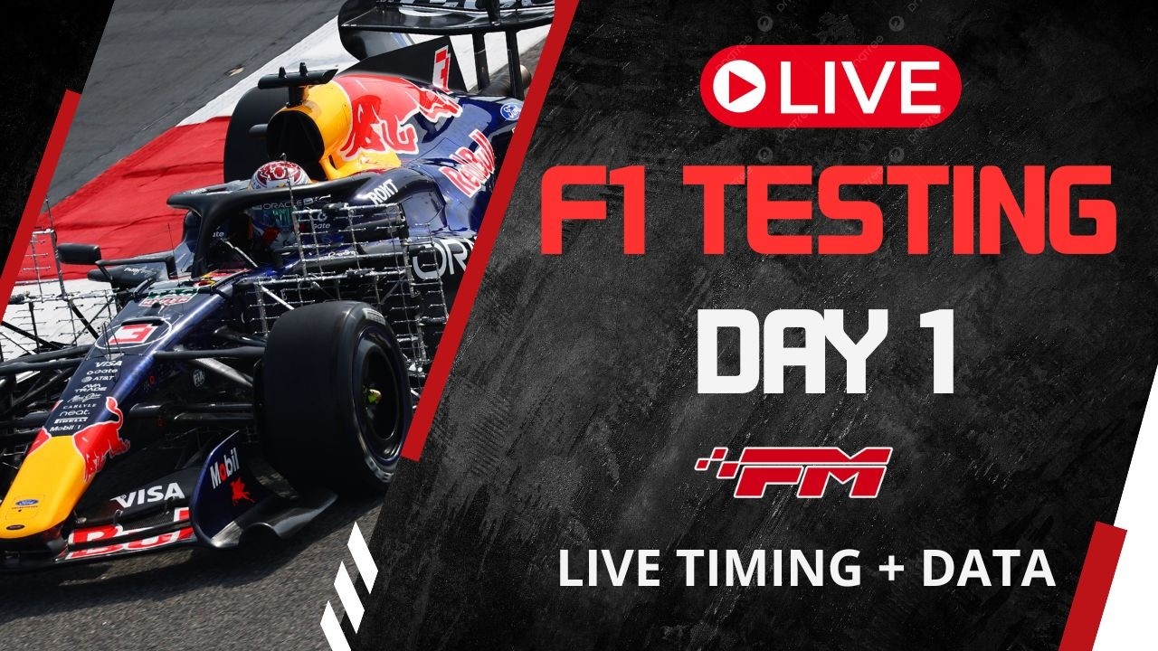 F1 Testing LIVE – Bahrain DAY 1 | Live Timing, Lap Times & Updates