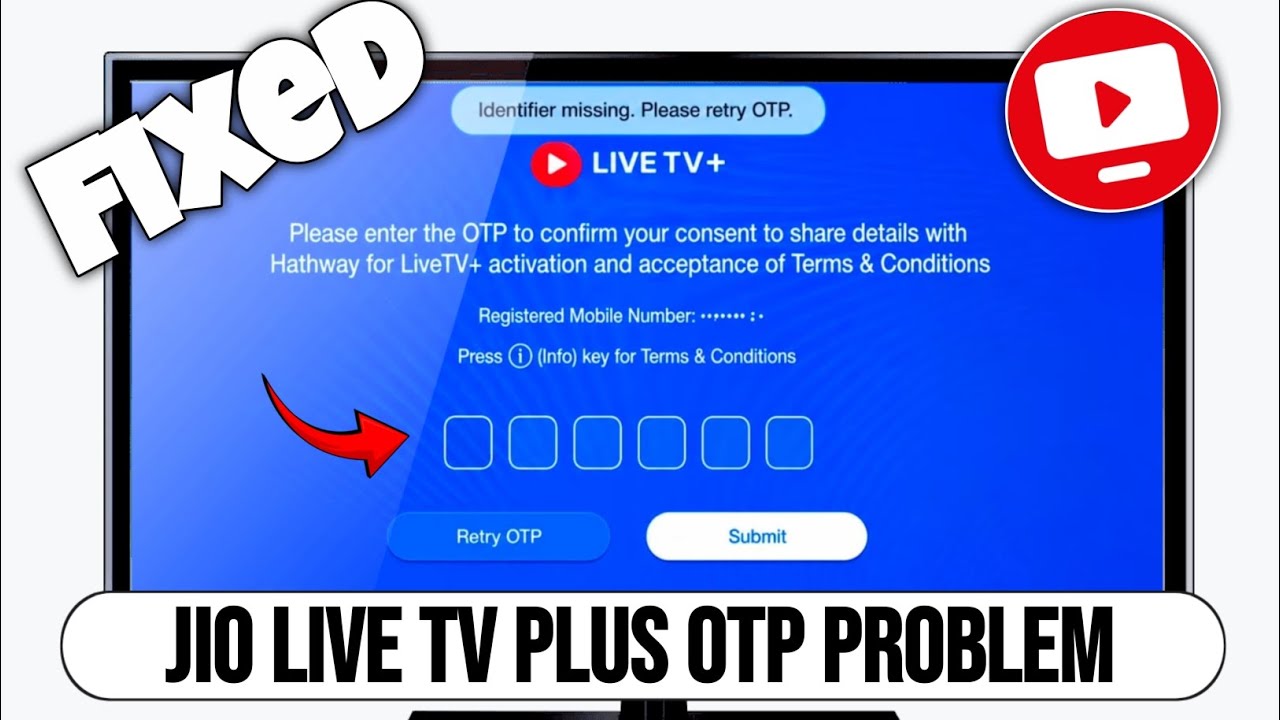 Jio Live Tv Plus Otp Problem fix | Jio Live Tv Plus Login Problem | Jio Live Tv Plus Not Working 
