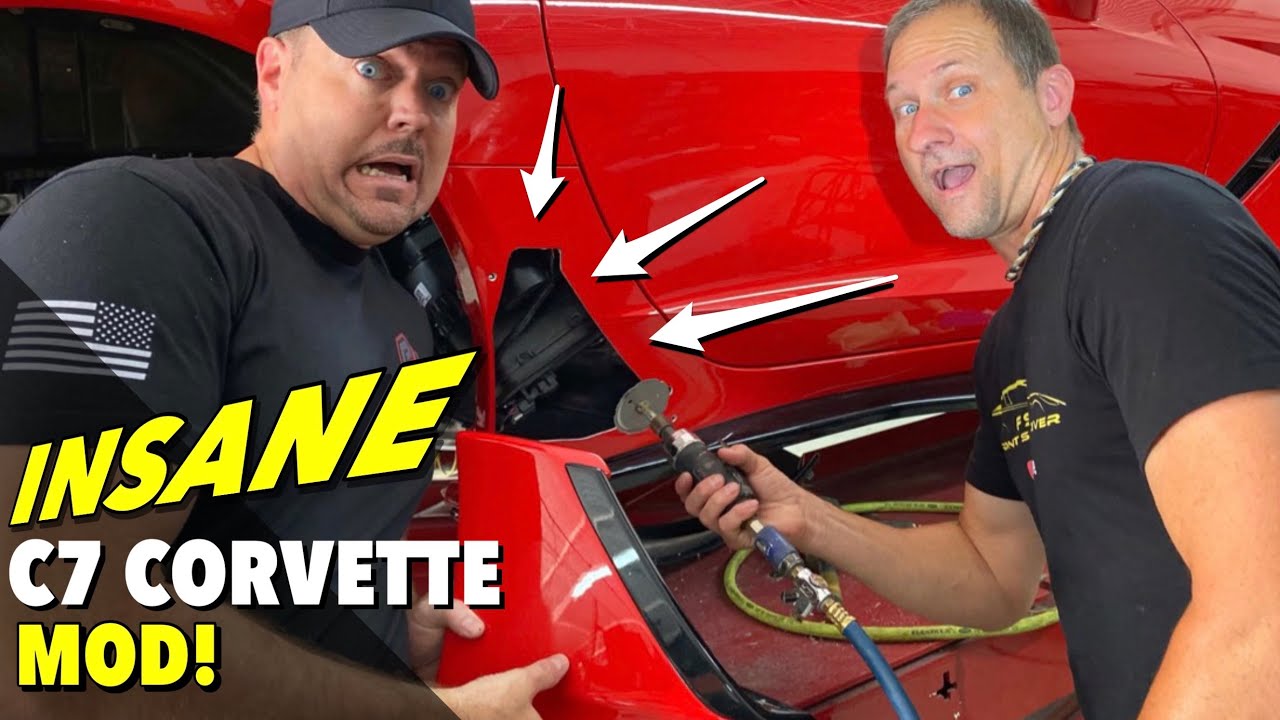 БЕЗУМНЫЙ МОД C7 CORVETTE! - Воздухозаборники Z06 (функционирующие)
