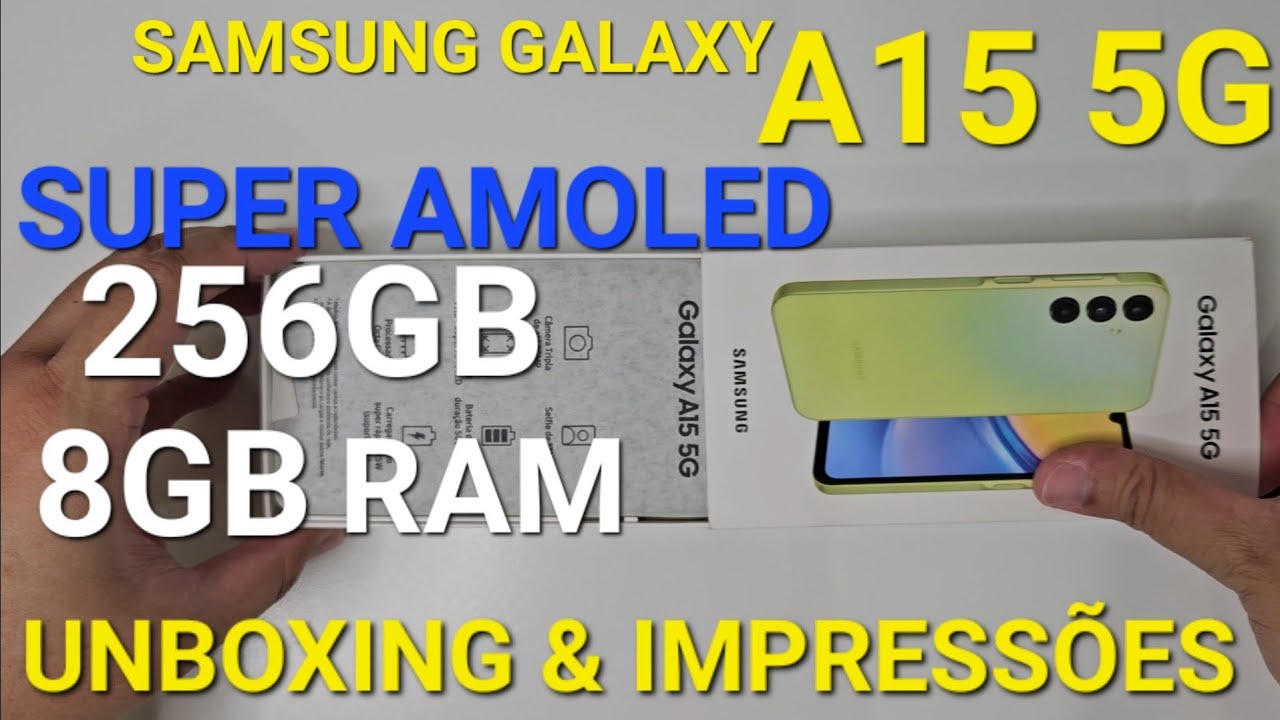 GALAXY A15 5G TIRANDO DA CAIXA & IMPRESSÕES