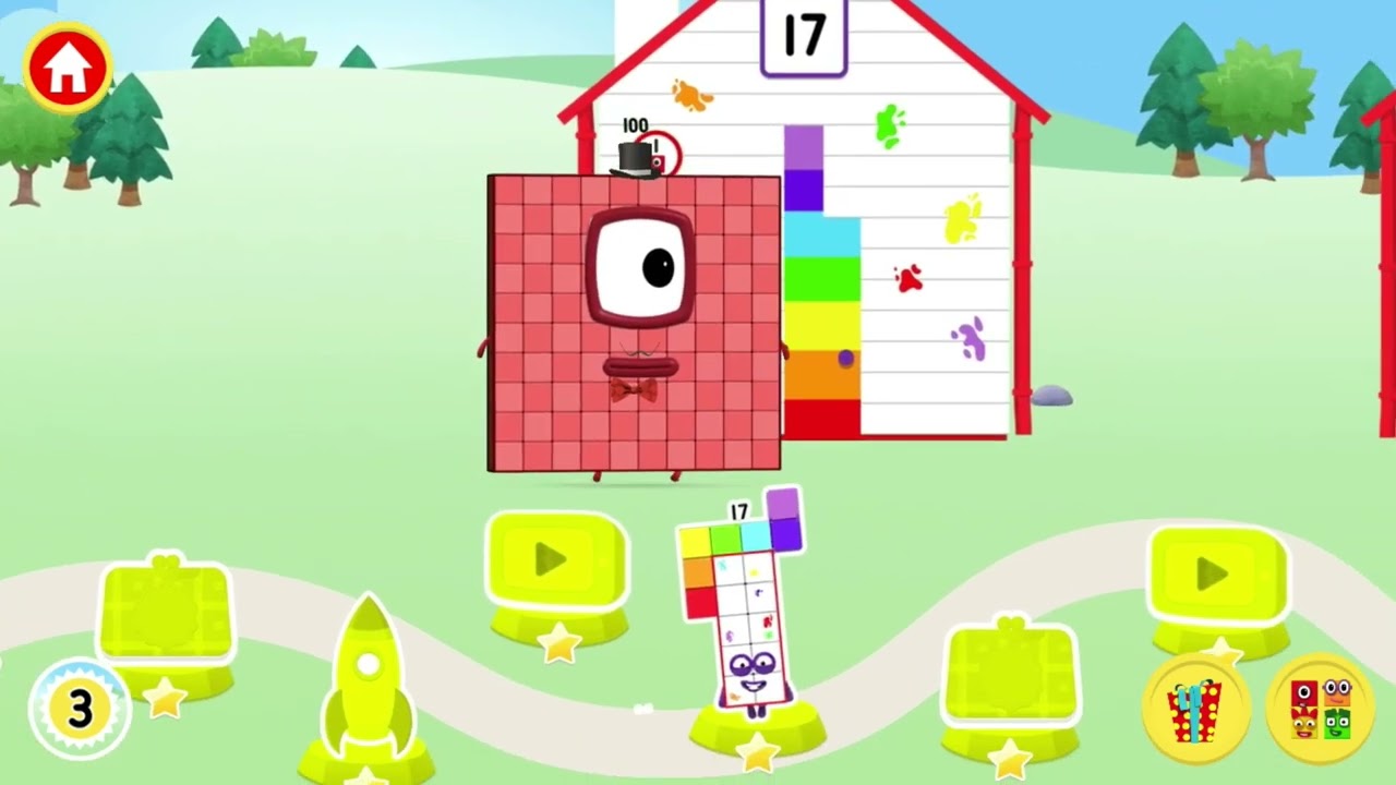 Numberblock 100 visit ALL Numberblocks houses!!