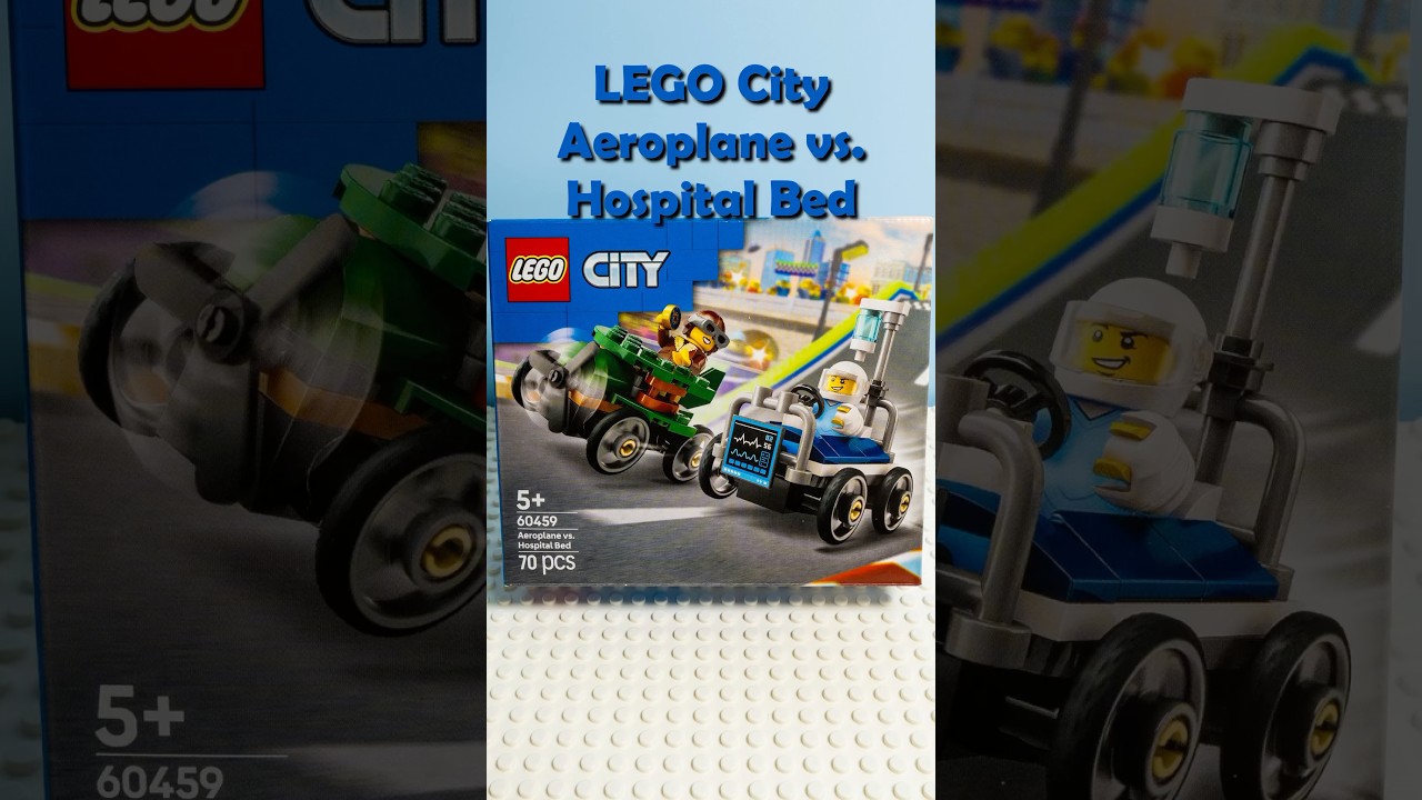 LEGO City 60459 - Aeroplane vs Hospital Bed - Speed Build #lego #stopmotion #legostopmotion
