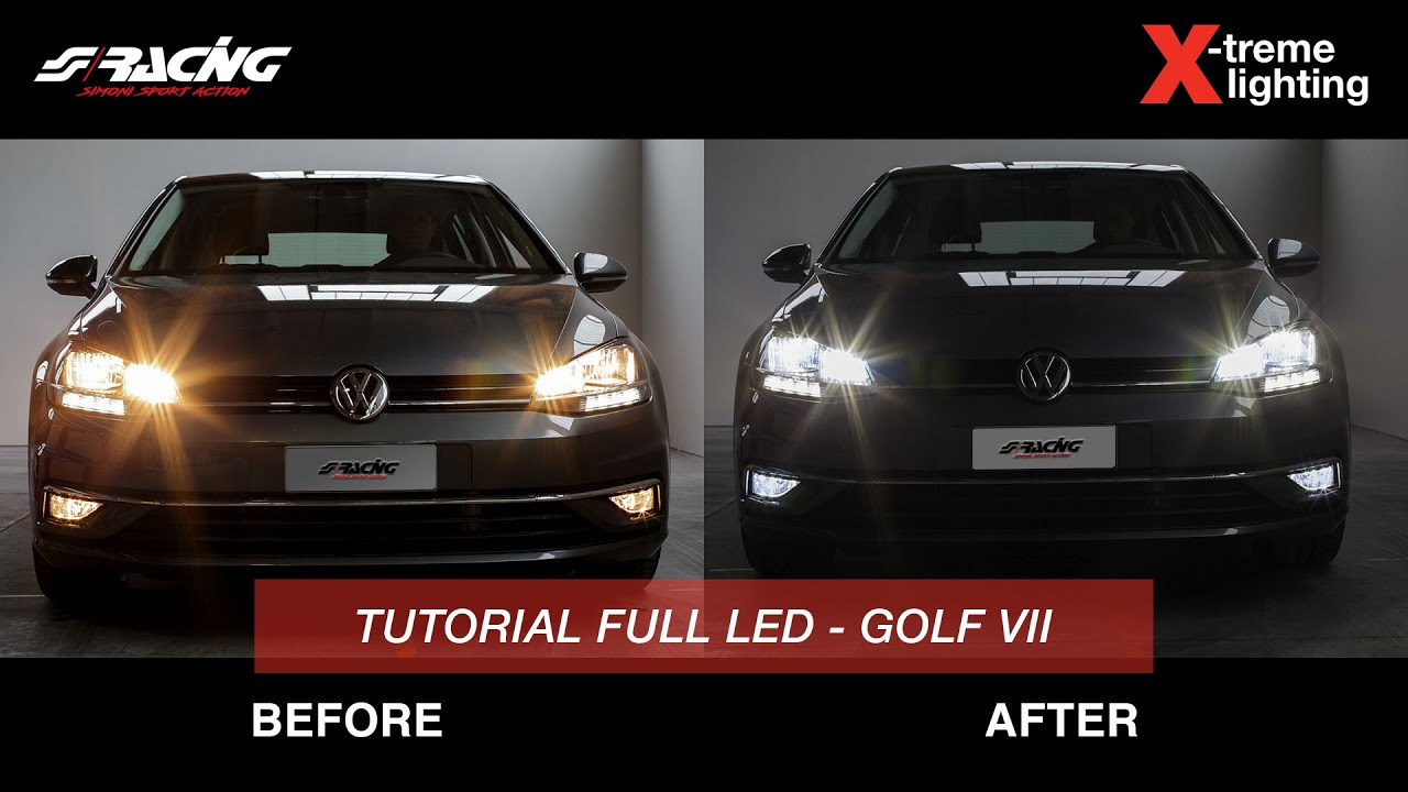 [ENG] Volkswagen Golf VII model year 2017 Led Conversion - Simoni Racing