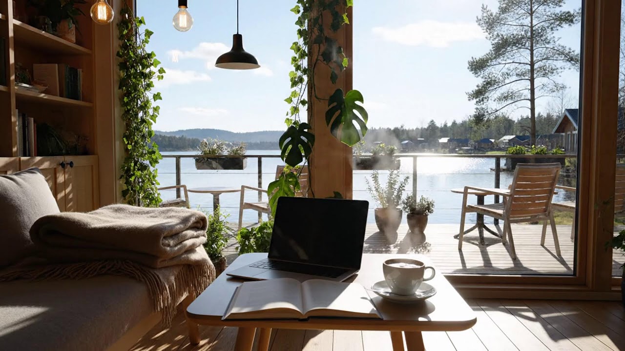 Smooth Winter Morning Jazz ❄️ Relaxing Piano & Cozy Coffee Shop for Study & Work