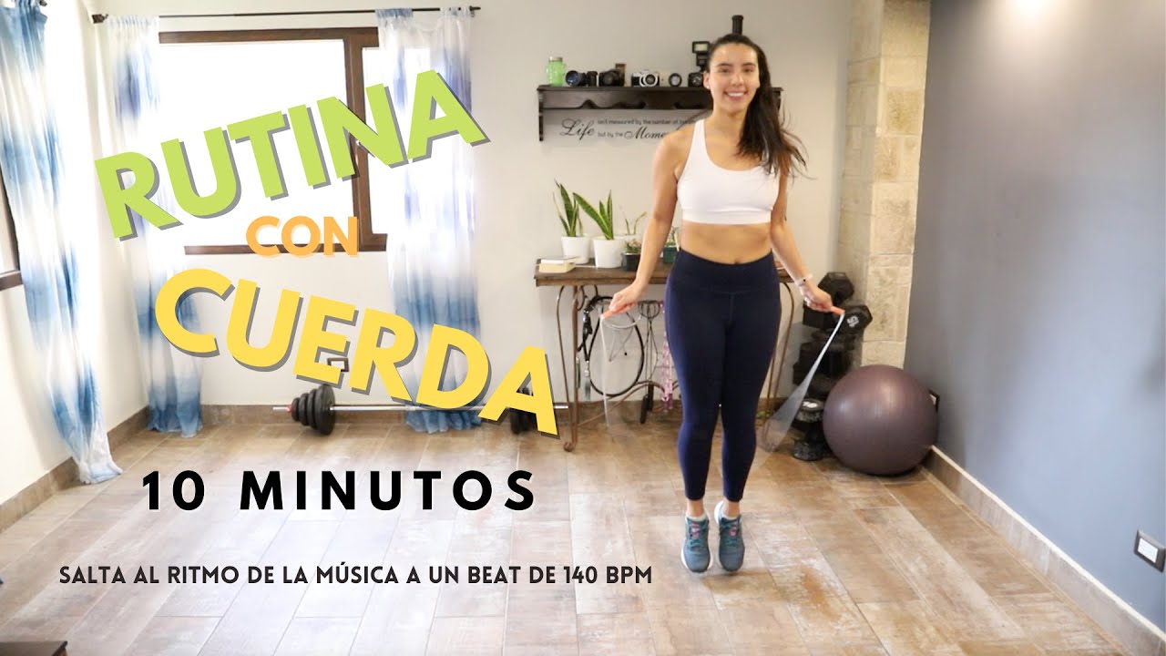 Rutina divertida de salto con cuerda de 10 minutos - Nivel Principiante-Intermedio @Joannajumps