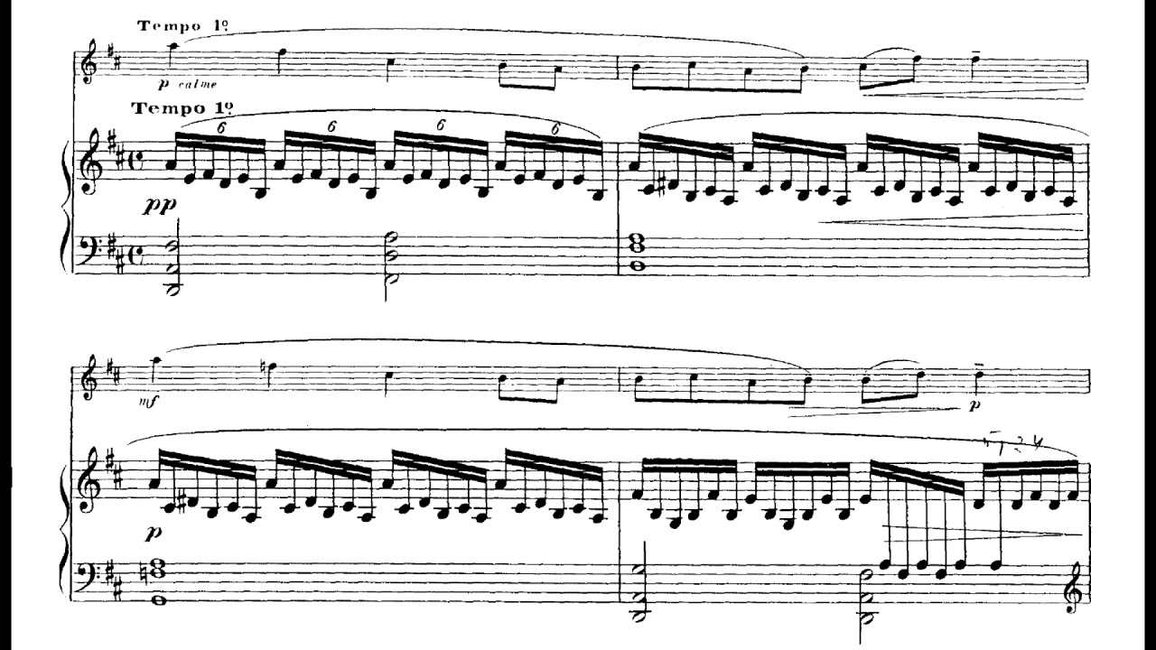 Philippe Gaubert - Sonata No. 3 for Flute & Piano (1933) [Score-Video]