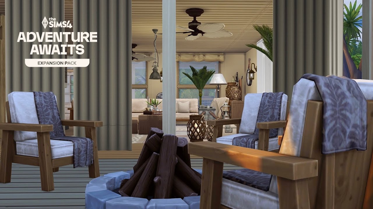 Luxury Lodge • Adventure Awaits Expansion Pack • The Sims 4 • No CC | Speed Build