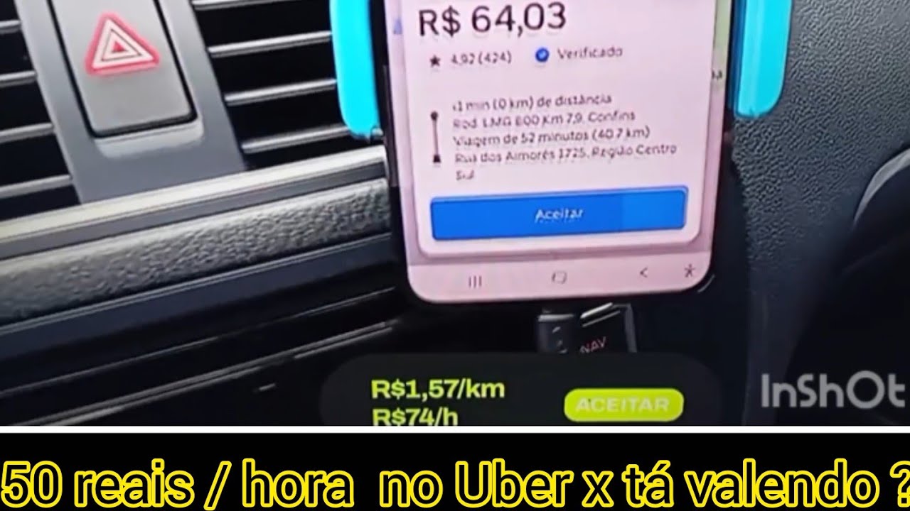 50 reais a hora no UBERX , SERÁ que tá valendo a pena ? #corridaaovivo #uber #uberx 