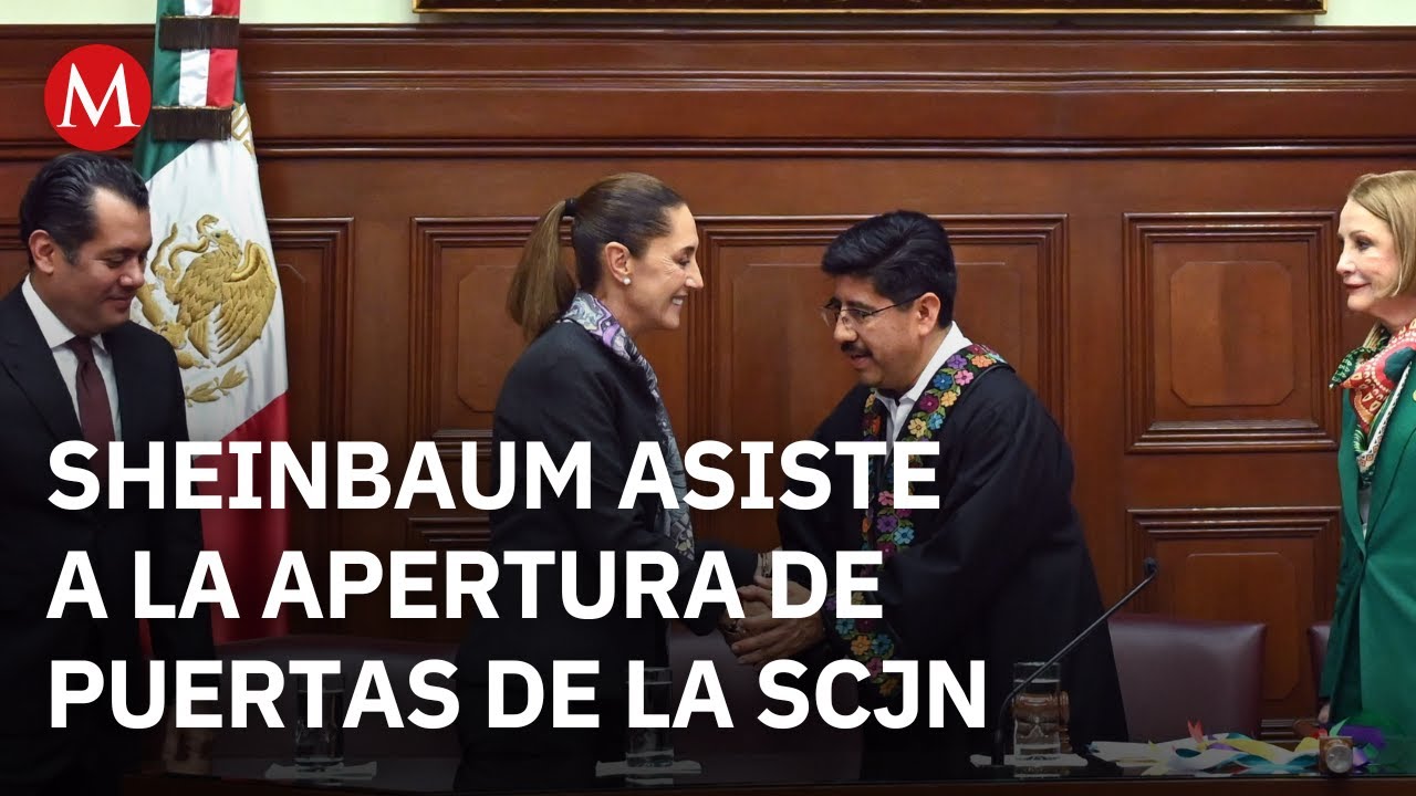 Sheinbaum participa en la apertura del nuevo Poder Judicial de la Federación en la Suprema Corte