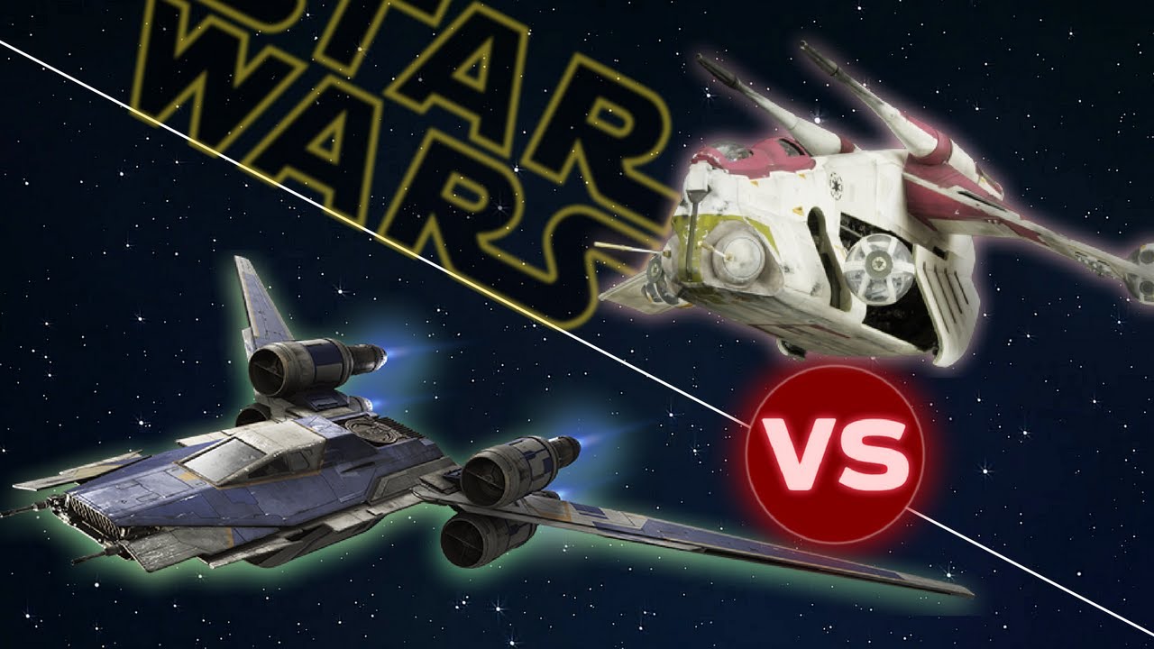 Rebel U-Wing vs LAAT Republic Gunship | Star Wars: Who Would Win