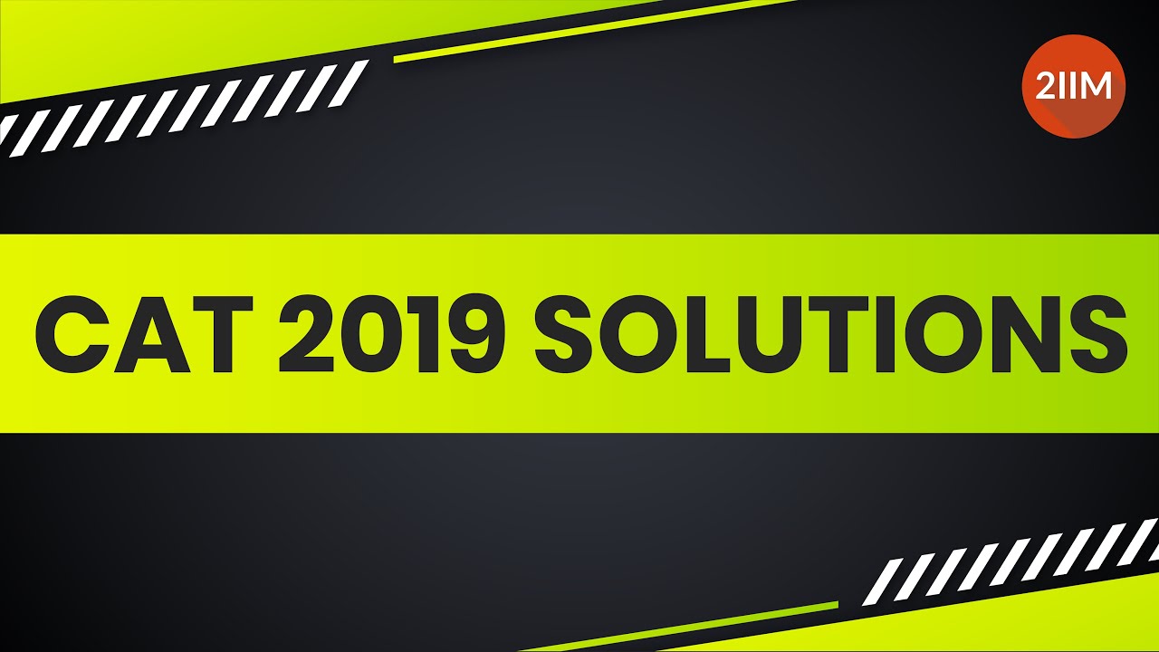 CAT 2019 Slot 1 solutions Quantitative Aptitude | No. of solutions | Question and Answer