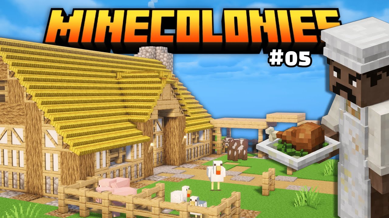 La FAMINE Menace : Je Construis un RESTAURANT pour ma COLONIE en Survie sur Minecraft