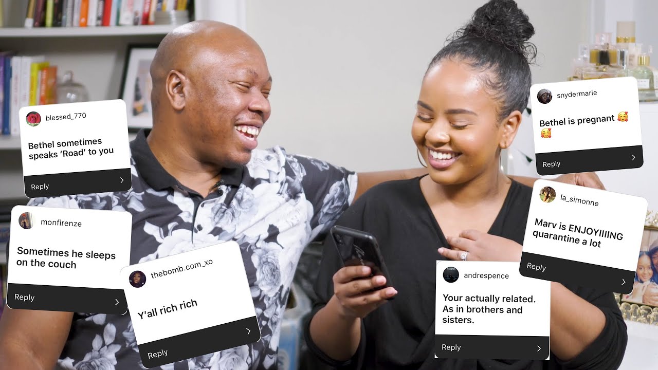 ANSWERING YOUR ASSUMPTIONS ABOUT US 😂 | Marv & Bethel Brown