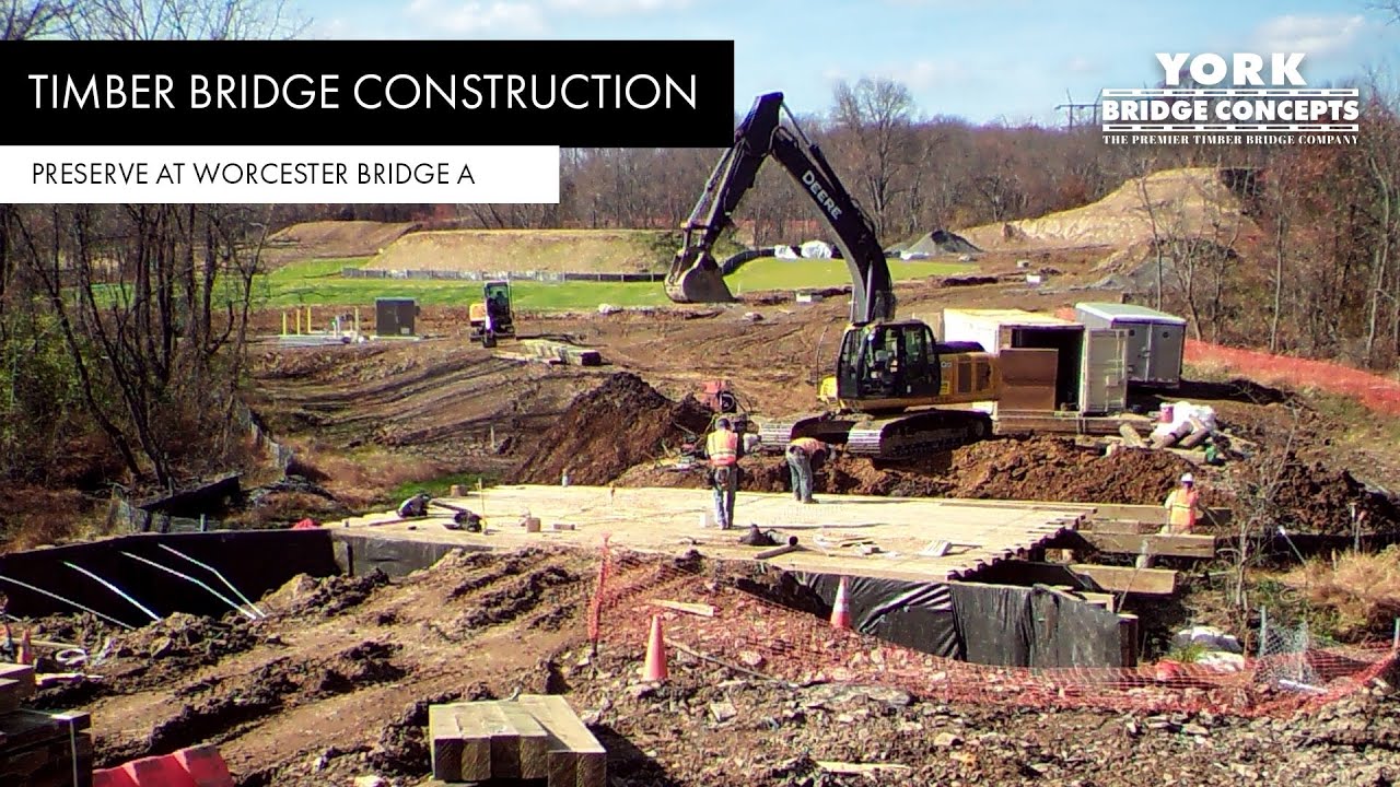Building a Custom Wooden Vehicular Bridge | Time-Lapse Construction | Preserve at Worcester, MA