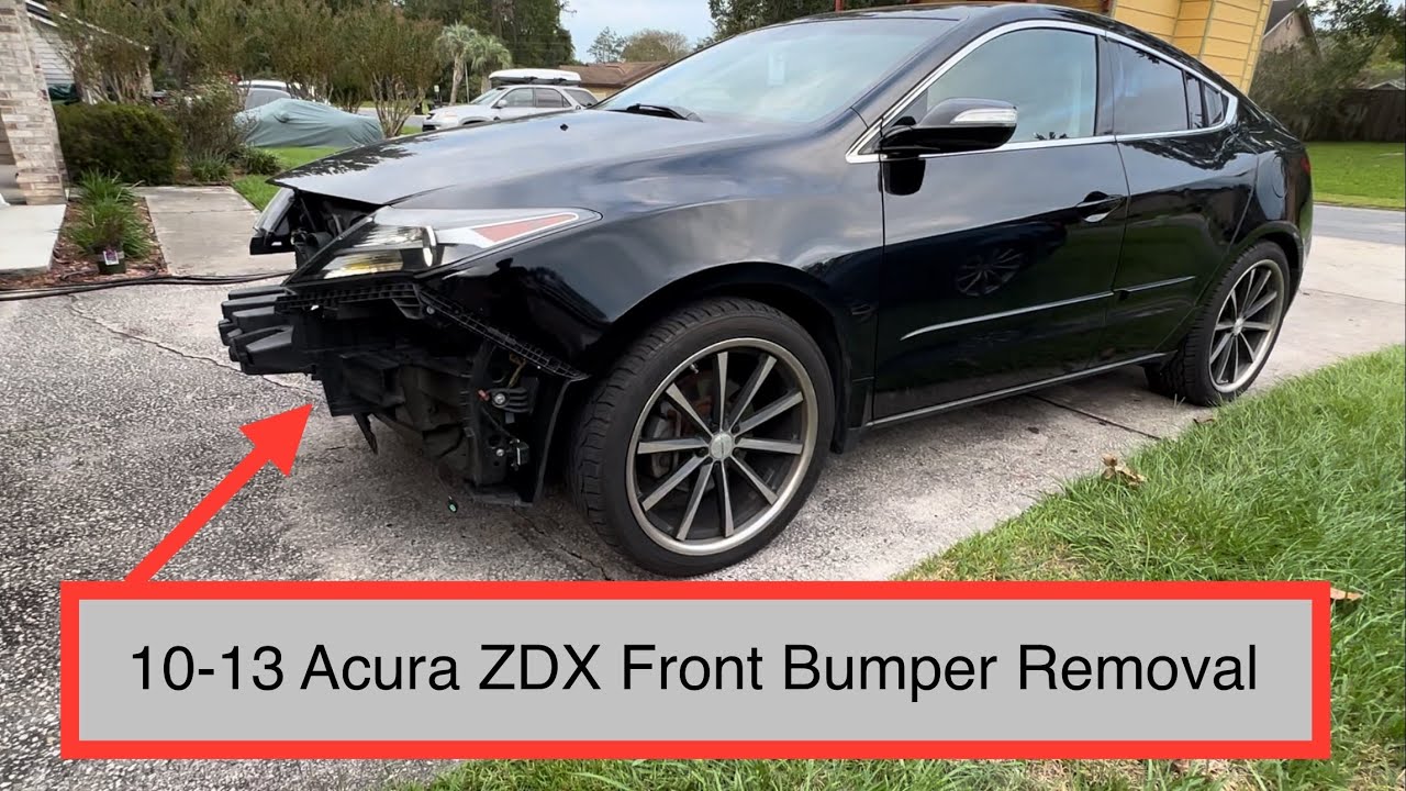 2010-2013 Acura ZDX Front Bumper, Fog Light and Grill Removal Instructions DIY Tutorial Replacement