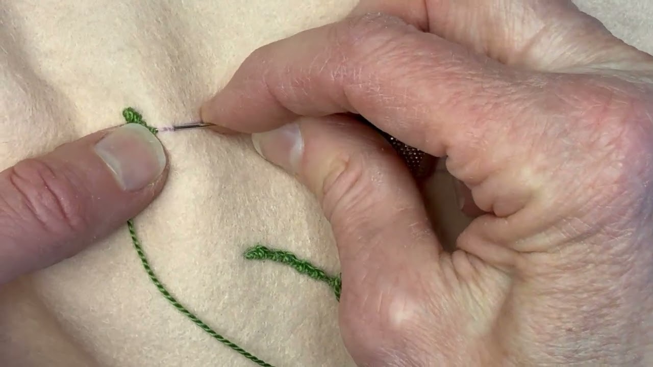 Portuguese Stem Stitch Right Handed