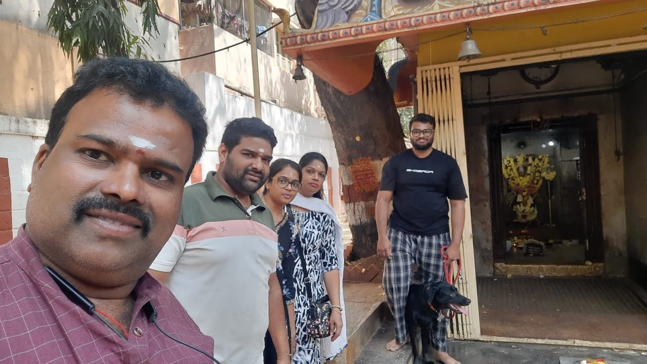 Family go to the temple in Muneshwara Swamy Temple ll Sai Balaji vlogs ll 