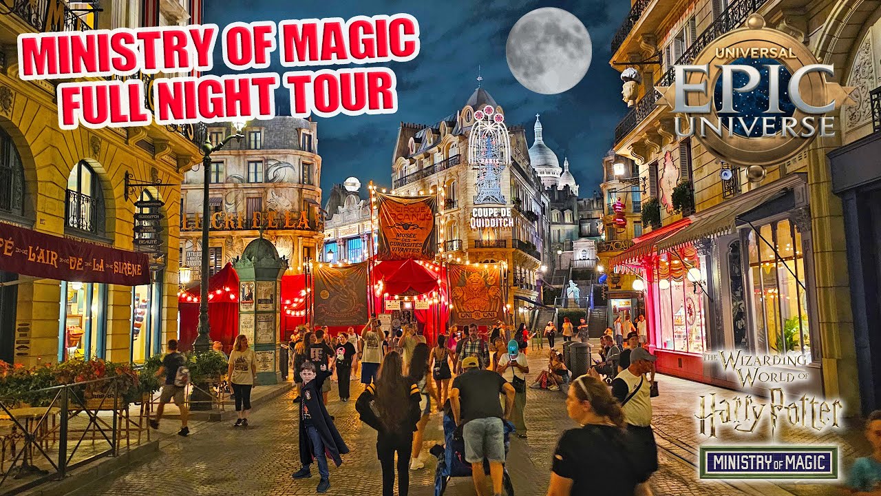 Ministry of Magic After Dark at Epic Universe  | Wizarding World of Harry Potter (Aug 2025) [4K]