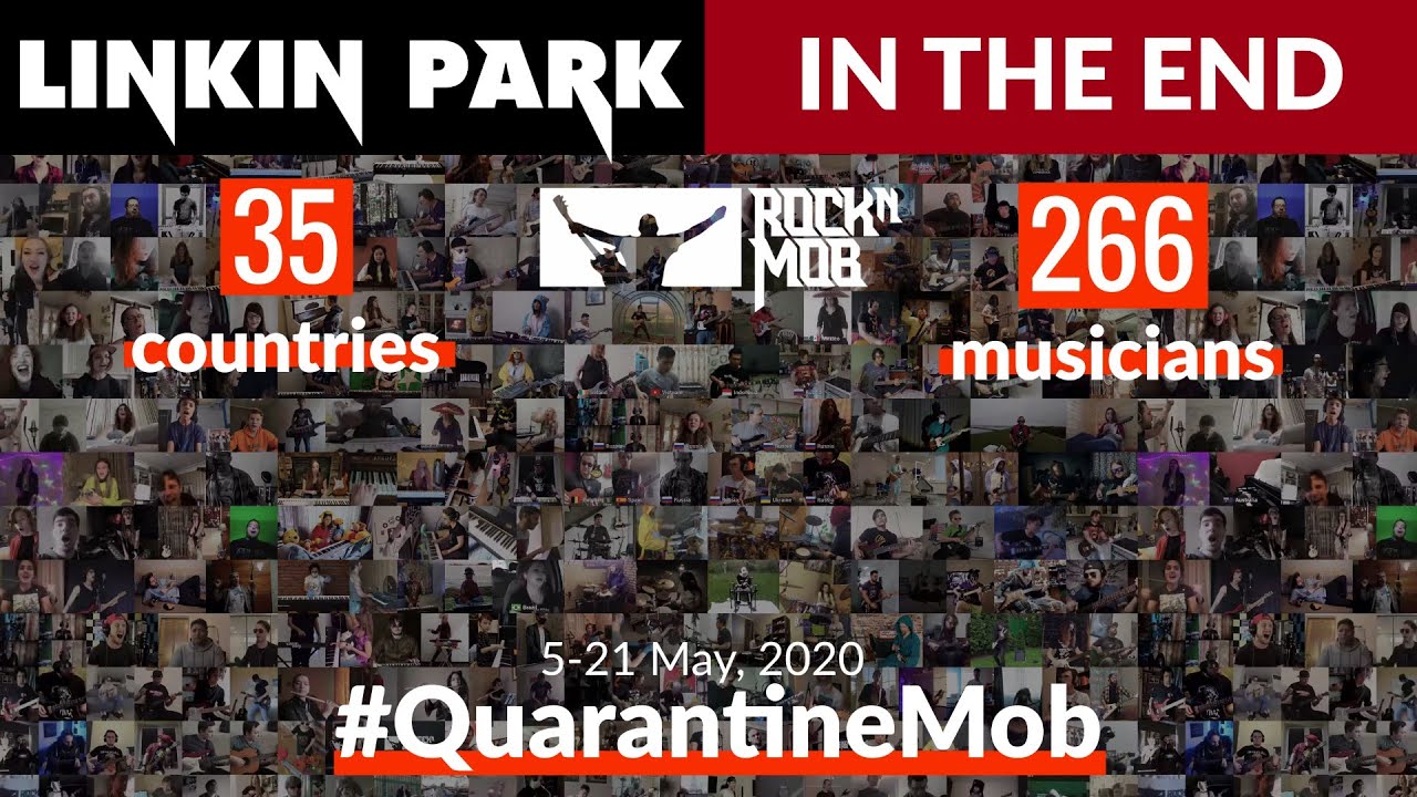 In The End - Linkin Park. 266 музыкантов из 35 стран #QuarantineMob Rocknmob