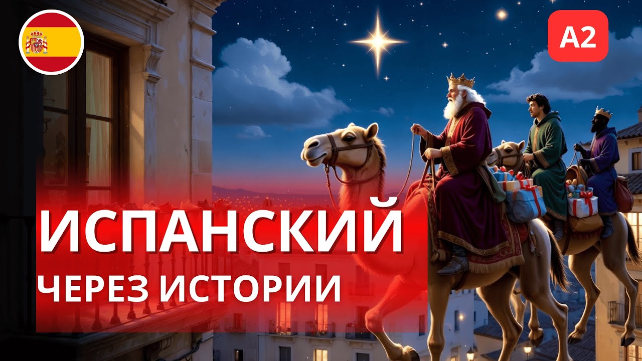 Испанский через истории: рождественские традиции Los Reyes Magos (A2–B1)
